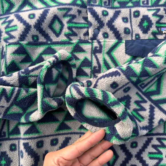 Vintage Y2K Patagonia Synchilla Fleece Snap-T Pullover Sweatshirt - Picture 5 of 8